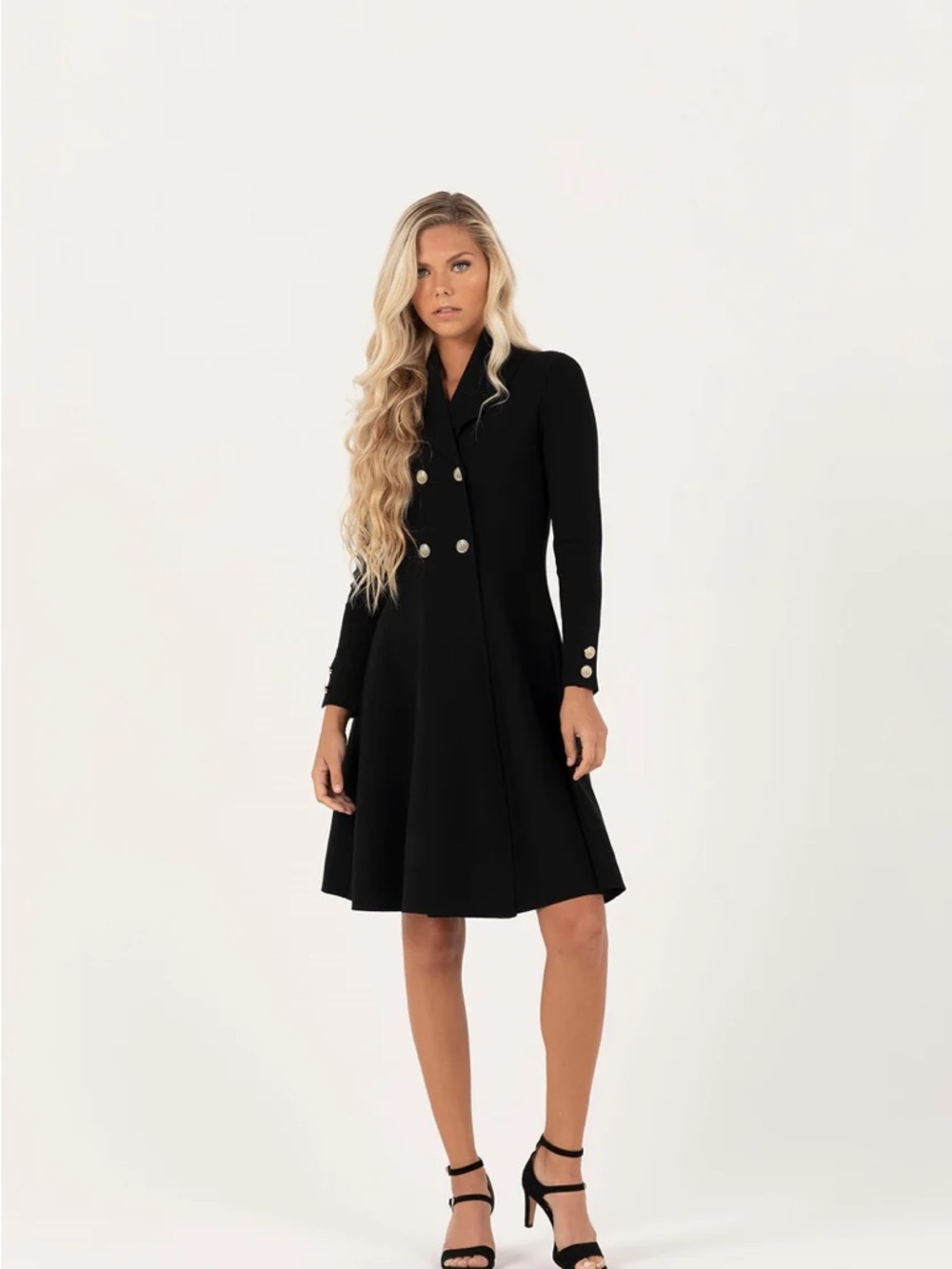 Aleeza Paris Chardonnay Knit Blazer Dress